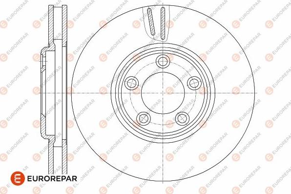 EUROREPAR 1642759580 - Тормозной диск autosila-amz.com