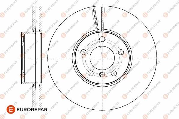 EUROREPAR 1642759380 - Тормозной диск autosila-amz.com