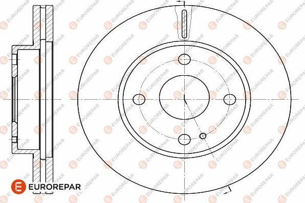 EUROREPAR 1642755880 - Тормозной диск autosila-amz.com