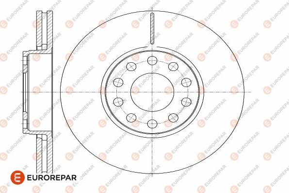 EUROREPAR 1642750180 - Тормозной диск autosila-amz.com