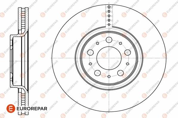 EUROREPAR 1642753880 - Тормозной диск autosila-amz.com