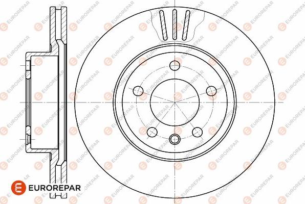 EUROREPAR 1642757980 - Тормозной диск autosila-amz.com