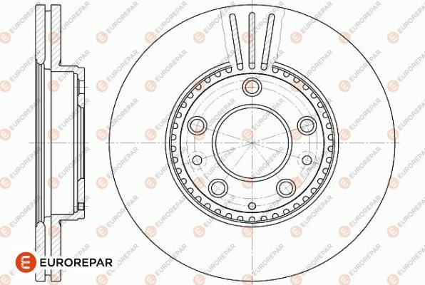 EUROREPAR 1642757580 - Тормозной диск autosila-amz.com