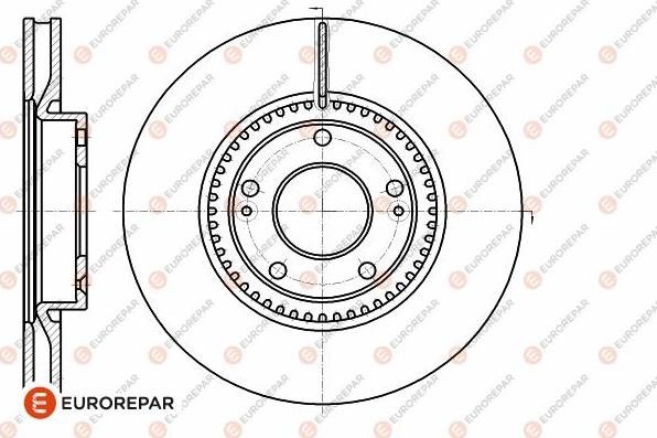 EUROREPAR 1642757080 - Тормозной диск autosila-amz.com