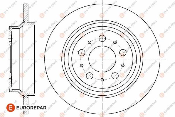 EUROREPAR 1642769980 - Тормозной диск autosila-amz.com