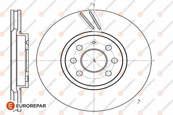 EUROREPAR 1642764080 - Тормозной диск autosila-amz.com