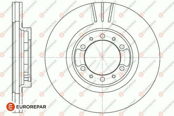 EUROREPAR 1642764180 - Тормозной диск autosila-amz.com