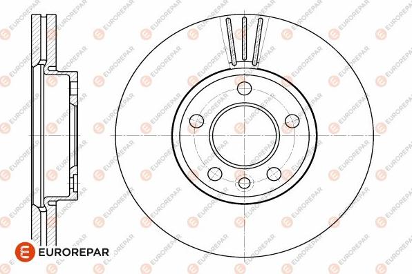 EUROREPAR 1642765480 - Тормозной диск autosila-amz.com