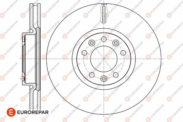 EUROREPAR 1642760480 - Тормозной диск autosila-amz.com