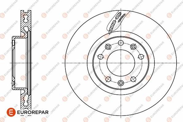 EUROREPAR 1642761380 - Тормозной диск autosila-amz.com