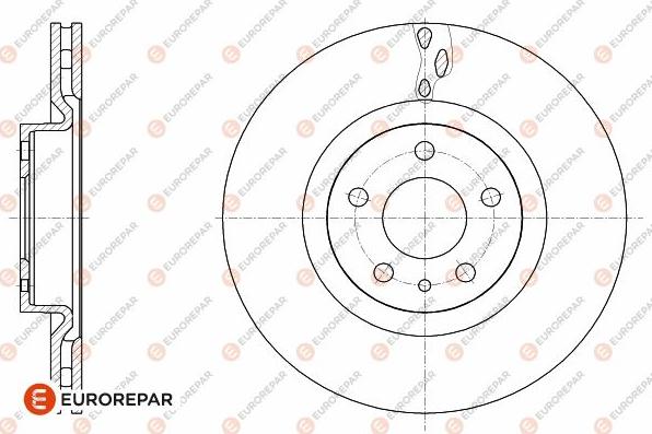 EUROREPAR 1642763080 - Тормозной диск autosila-amz.com