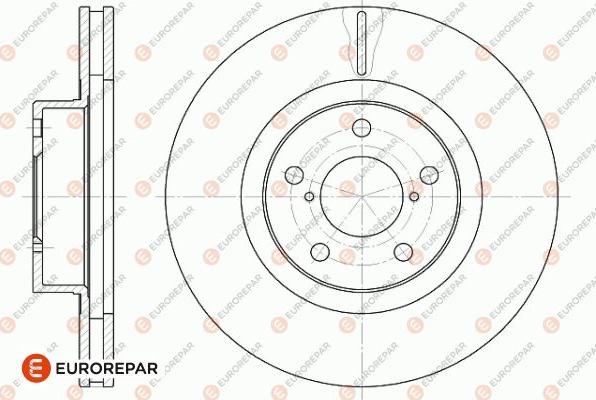 EUROREPAR 1642781580 - Тормозной диск autosila-amz.com