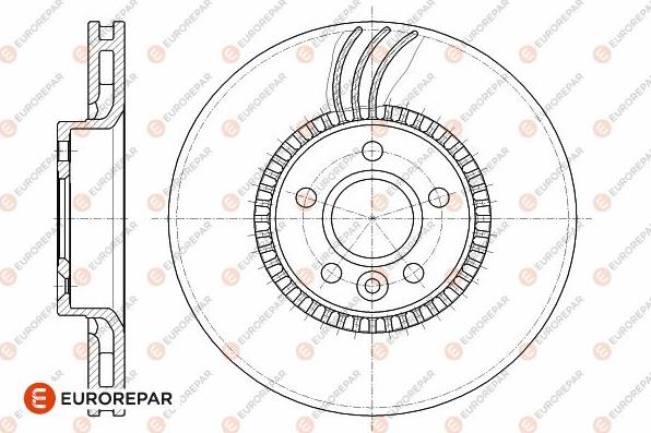 EUROREPAR 1642779680 - Тормозной диск autosila-amz.com