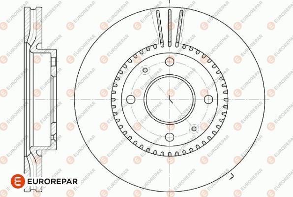 EUROREPAR 1642779180 - Тормозной диск autosila-amz.com