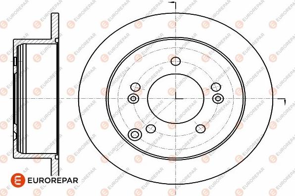 EUROREPAR 1642774980 - Тормозной диск autosila-amz.com