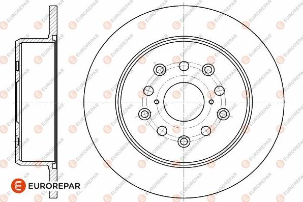 EUROREPAR 1642775980 - Тормозной диск autosila-amz.com