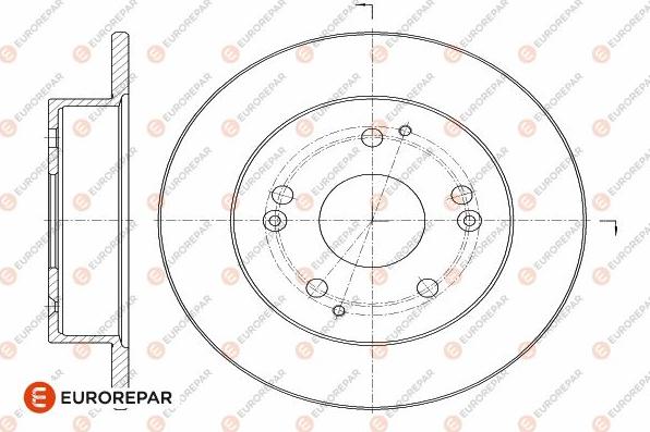 EUROREPAR 1642775380 - Тормозной диск autosila-amz.com