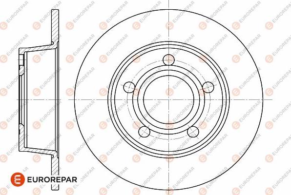 EUROREPAR 1642776080 - Тормозной диск autosila-amz.com