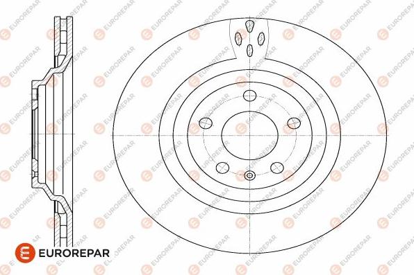 EUROREPAR 1642770580 - Тормозной диск autosila-amz.com