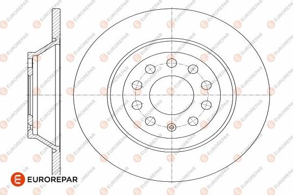 EUROREPAR 1642770680 - Тормозной диск autosila-amz.com