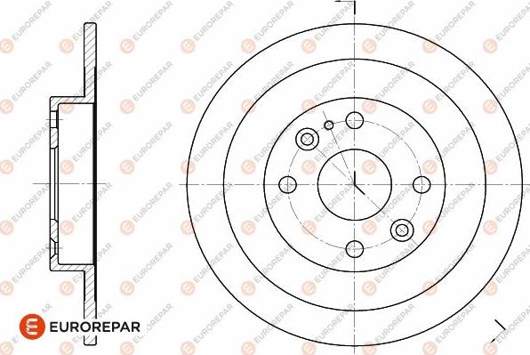 EUROREPAR 1642770880 - Тормозной диск autosila-amz.com