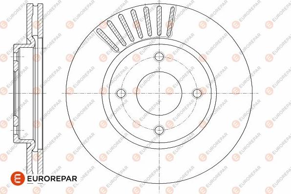 EUROREPAR 1642778380 - Тормозной диск autosila-amz.com