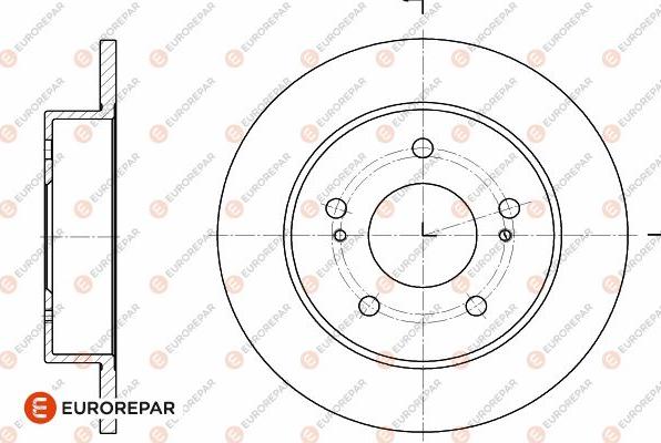 EUROREPAR 1642773980 - Тормозной диск autosila-amz.com