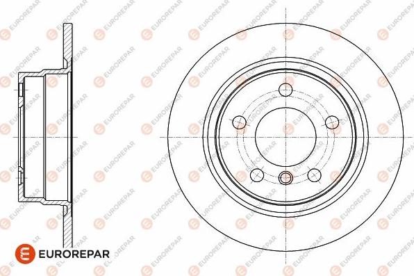 EUROREPAR 1642773680 - Тормозной диск autosila-amz.com