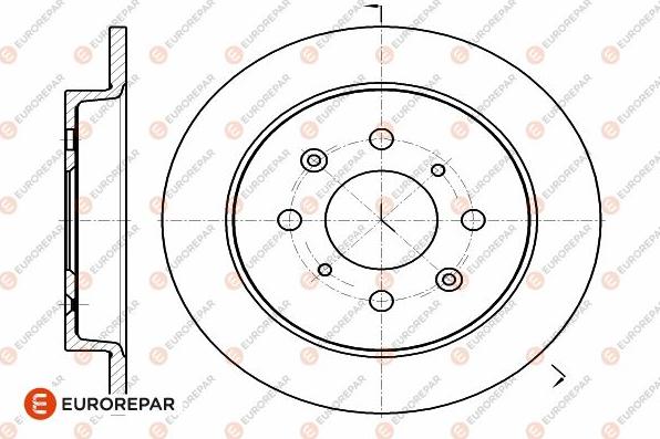 EUROREPAR 1642772480 - Тормозной диск autosila-amz.com