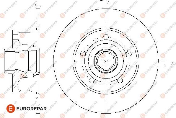 EUROREPAR 1669615580 - Тормозной диск autosila-amz.com