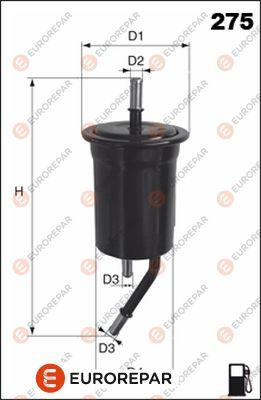 EUROREPAR 1667443780 - Топливный фильтр autosila-amz.com