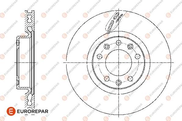 EUROREPAR 1667849980 - Тормозной диск autosila-amz.com