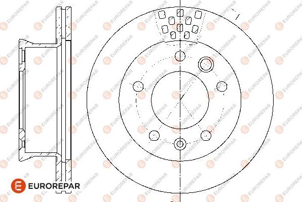 EUROREPAR 1667859480 - Тормозной диск autosila-amz.com