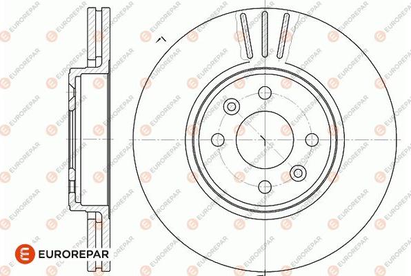 EUROREPAR 1667854980 - Тормозной диск autosila-amz.com