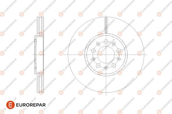 EUROREPAR 1667855380 - Тормозной диск autosila-amz.com