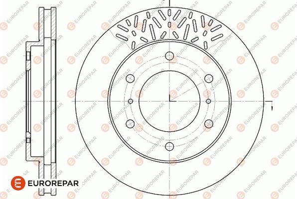 EUROREPAR 1667856680 - Тормозной диск autosila-amz.com