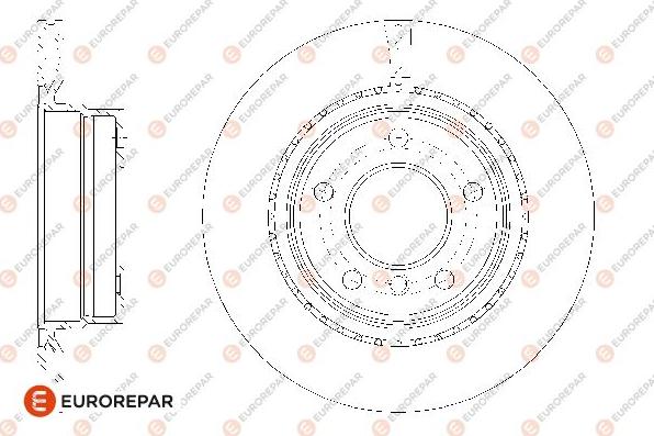 EUROREPAR 1667856080 - Тормозной диск autosila-amz.com