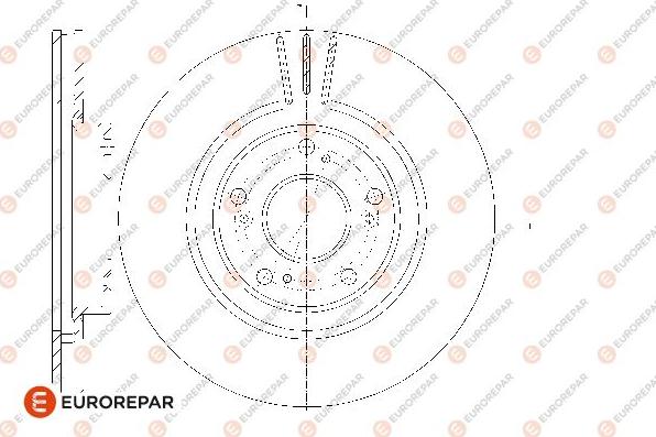 EUROREPAR 1667850680 - Тормозной диск autosila-amz.com