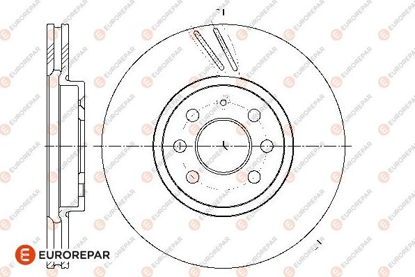 EUROREPAR 1667850780 - Тормозной диск autosila-amz.com