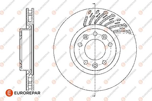 EUROREPAR 1667851280 - Тормозной диск autosila-amz.com