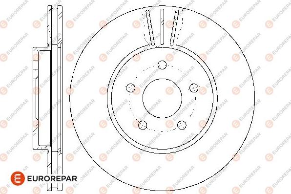 EUROREPAR 1667858980 - Тормозной диск autosila-amz.com