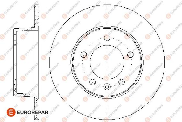 EUROREPAR 1667858180 - Тормозной диск autosila-amz.com