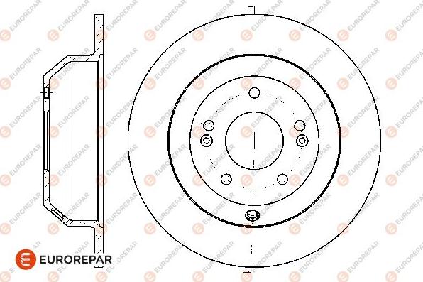 EUROREPAR 1667853480 - Диск тормозной KIA/HYUNDAI SORENTO/SANTA FE 05- задн. не вент. autosila-amz.com