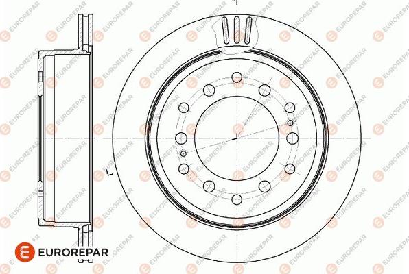 EUROREPAR 1667852880 - Тормозной диск autosila-amz.com