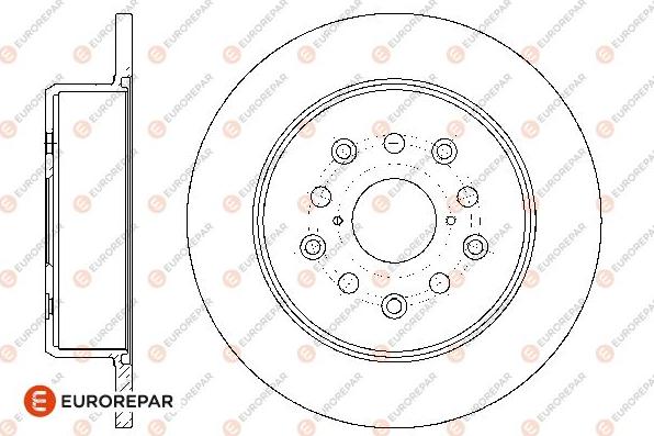 EUROREPAR 1667852780 - Тормозной диск autosila-amz.com