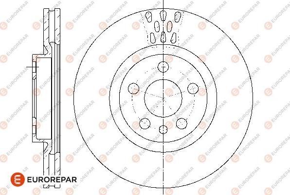 EUROREPAR 1667857580 - Тормозной диск autosila-amz.com