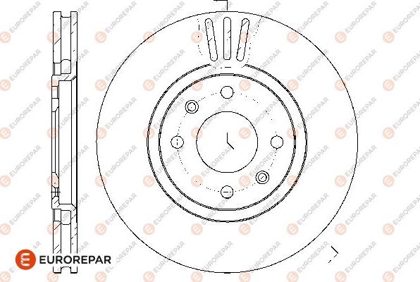 EUROREPAR 1667857180 - Тормозной диск autosila-amz.com