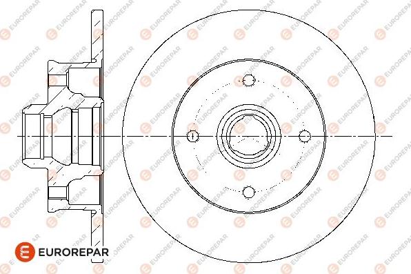 EUROREPAR 1667857880 - Тормозной диск autosila-amz.com