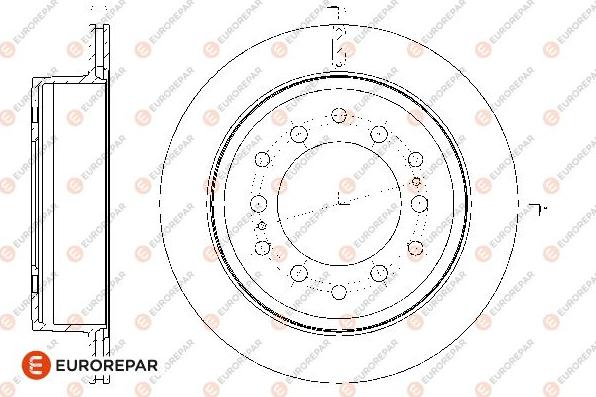 EUROREPAR 1667865580 - Тормозной диск autosila-amz.com