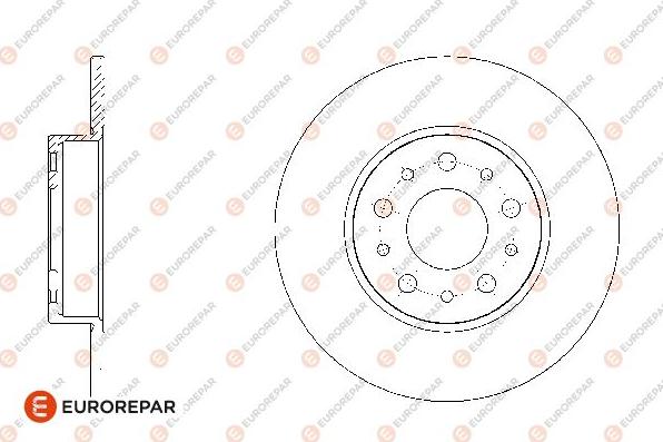 EUROREPAR 1667866480 - Тормозной диск autosila-amz.com